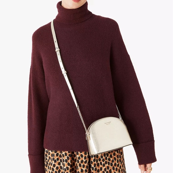 KATE SPADE metalic crossbody with matching wallet - Picture 2 of 8